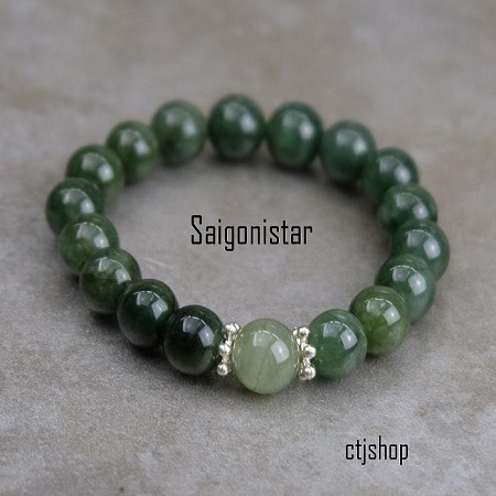 1906270 Trang sức phong thủy hộ mệnh Saigonistar vòng tay đá Cẩm thạch thiên nhiên